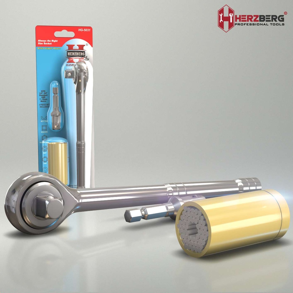 Herzberg-HG-5031-Cle-a-Douille-Universelle-3pcs-HG