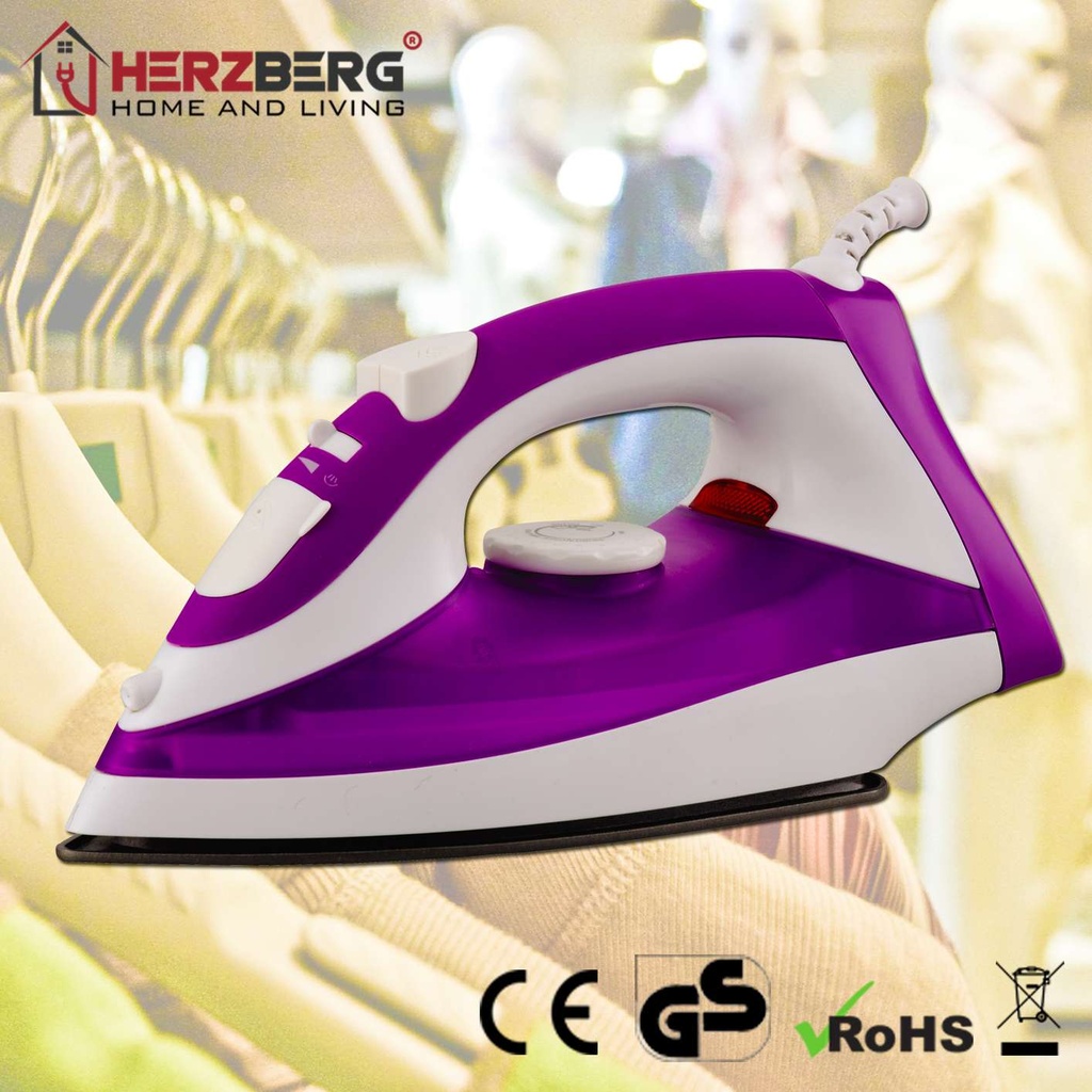 Herzberg-HG-8036-Fer-a-Vapeur-2200W-Violet-HG-8036