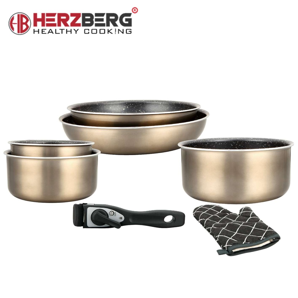 Herzberg-HG-8053-Batterie-De-Cuisine-7-Pieces-Reve