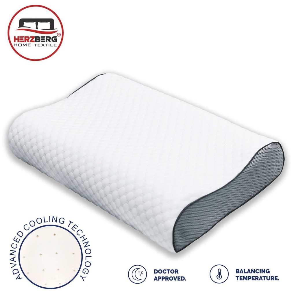 Herzberg-HG-6412H0-Oreiller-en-Mousse-Viscoelastiq