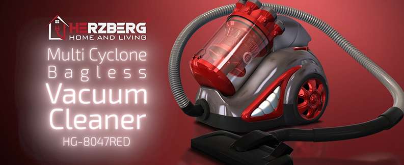 Herzberg-HG-8047RED-Aspirateur-Sans-Sac-Multi-Cycl