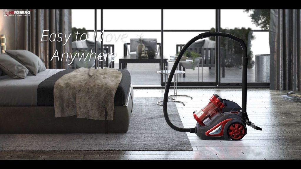 Herzberg-HG-8047RED-Aspirateur-Sans-Sac-Multi-Cycl