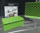 Genius-Ideas-Vert-Tampon-nettoyant-SilicoClean-GI-