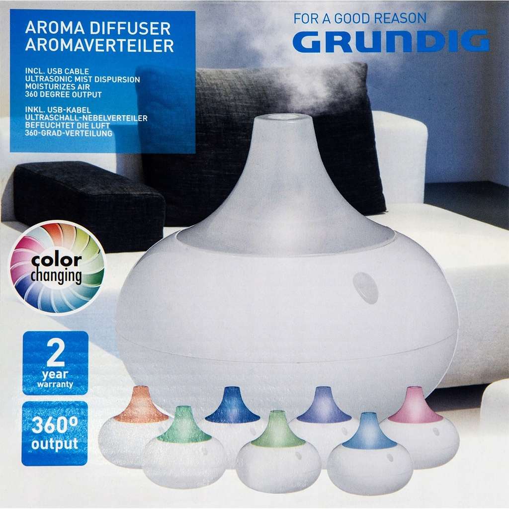 Grundig-Diffuseur-d-aromes-USB-LED-Light-8-Couleur