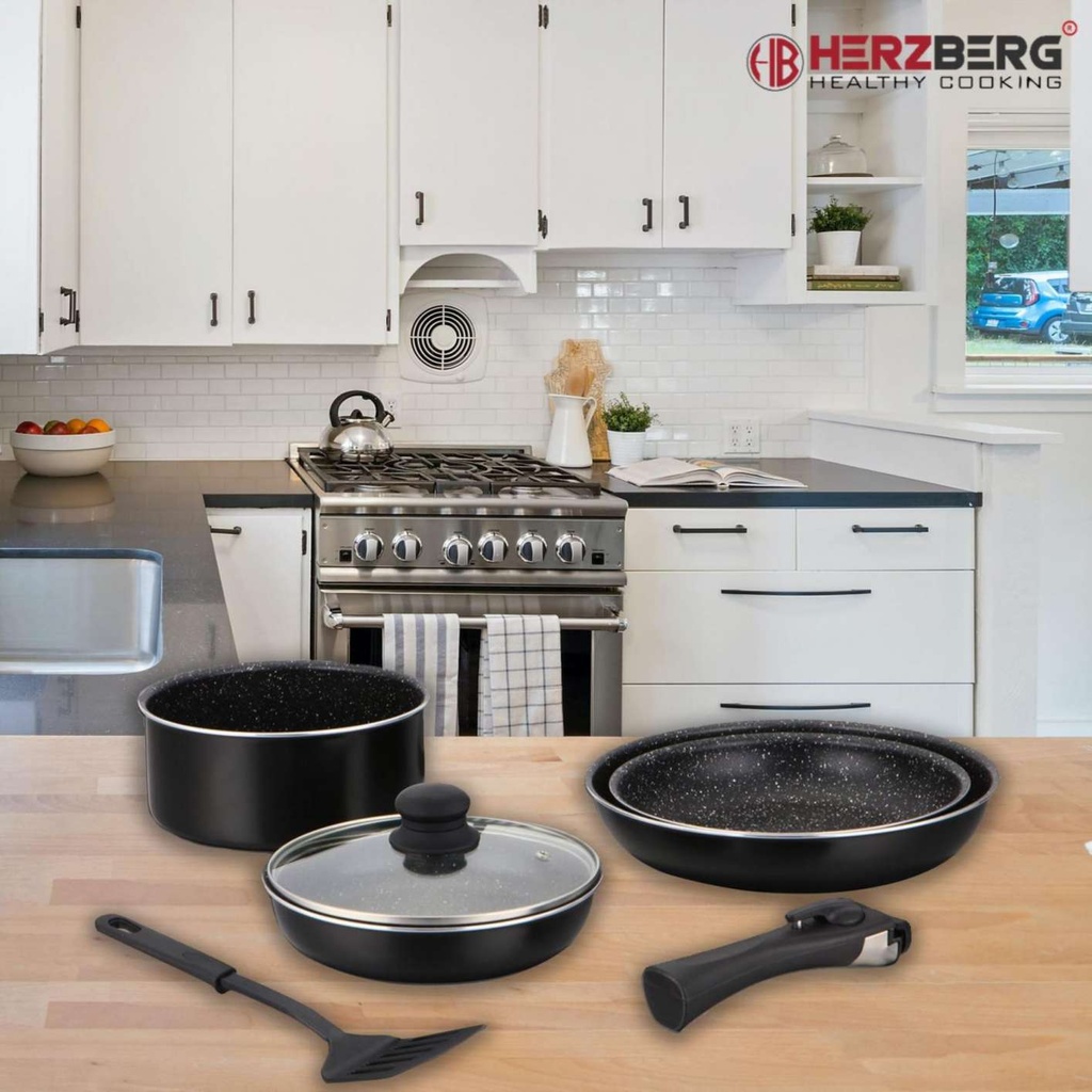 Herzberg-HG-8090-7BK-7-Pieces-Marble-Coated-Cookwa