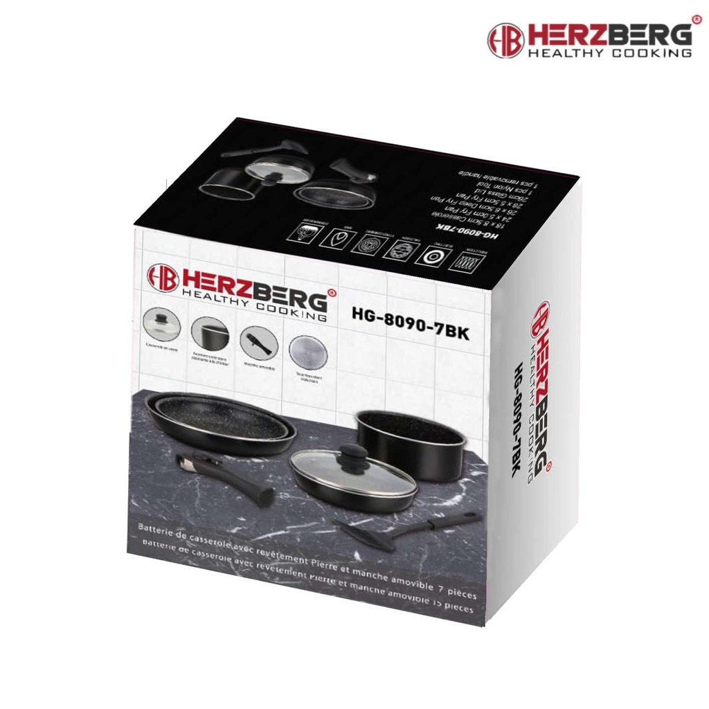 Herzberg-HG-8090-7BK-7-Pieces-Marble-Coated-Cookwa