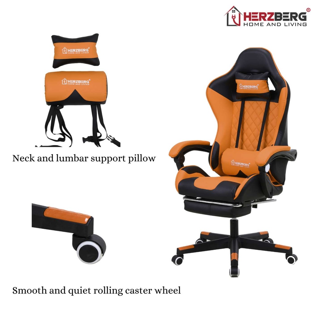 Chaise-ergonomique-de-jeu-ou-de-bureau-Herzberg-HG