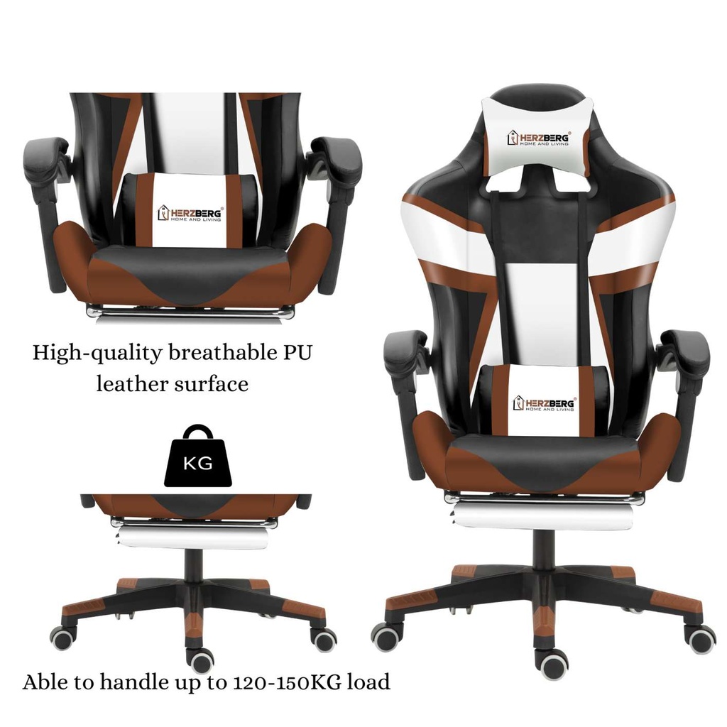 Herzberg-HG-8082-Chaise-de-Jeu-et-De-Bureau-Tricol