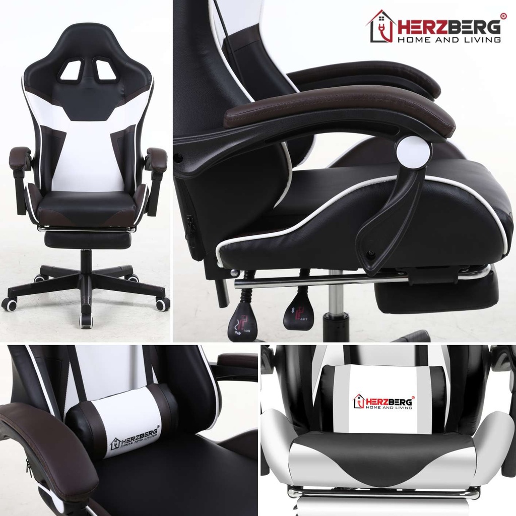 Herzberg-HG-8082-Chaise-de-Jeu-et-De-Bureau-Tricol