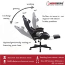Herzberg-HG-8082-Chaise-de-Jeu-et-De-Bureau-Tricol