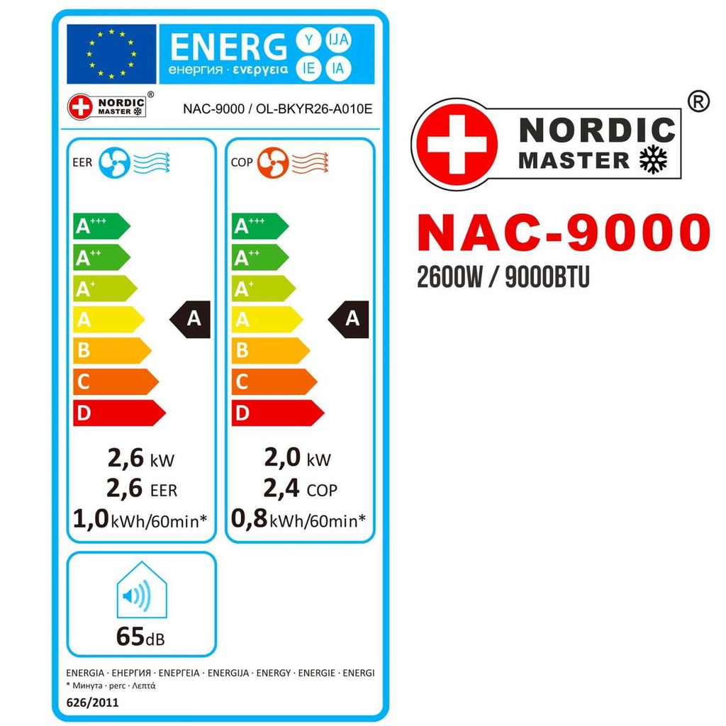 Nordic-Master-NAC-9000-Climatiseur-4-en-1-9000-BTU