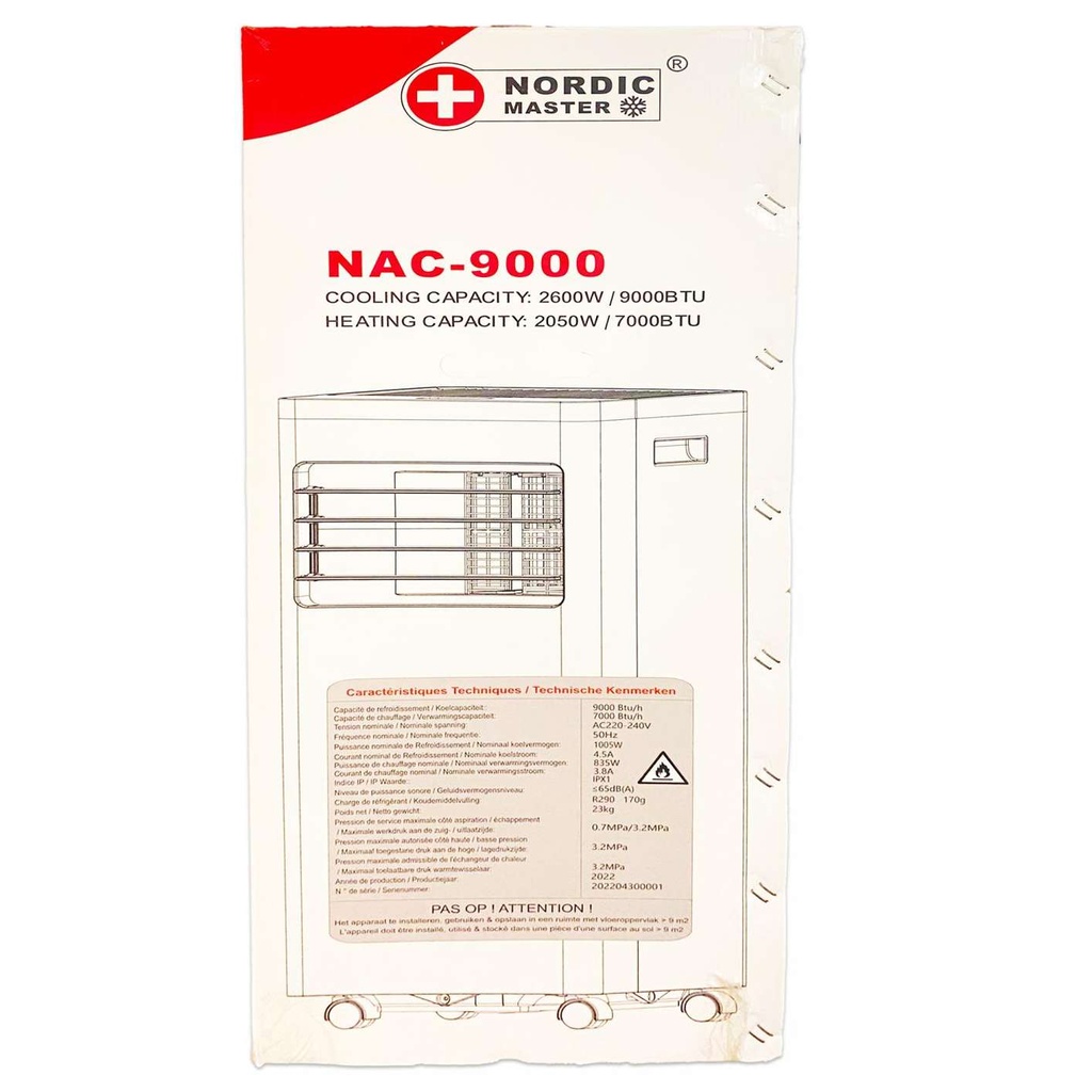 Nordic-Master-NAC-9000-Climatiseur-4-en-1-9000-BTU
