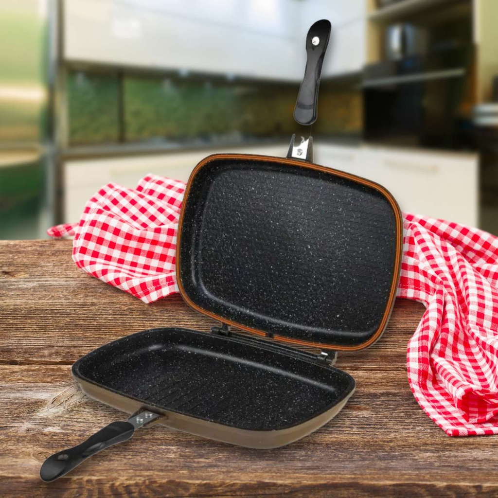 Cheffinger-CF-DG32-Double-poele-a-griller-reversib