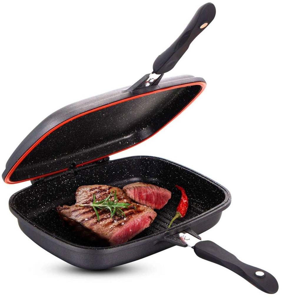 Cheffinger-CF-DG32-Double-poele-a-griller-reversib