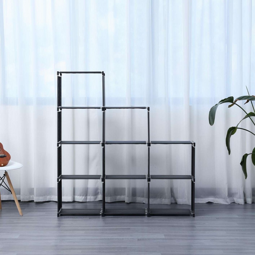 Herzberg-9-Layer-Staircase-Shelf-Book-Cabinet-Stor