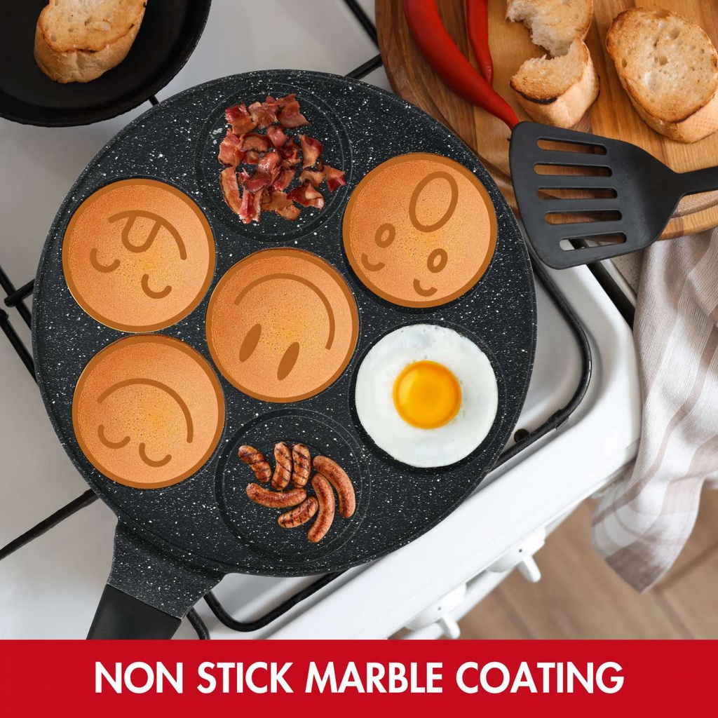 Hezberg-HG-CP267SML-26cm-Marble-Coated-Pancake-Cre