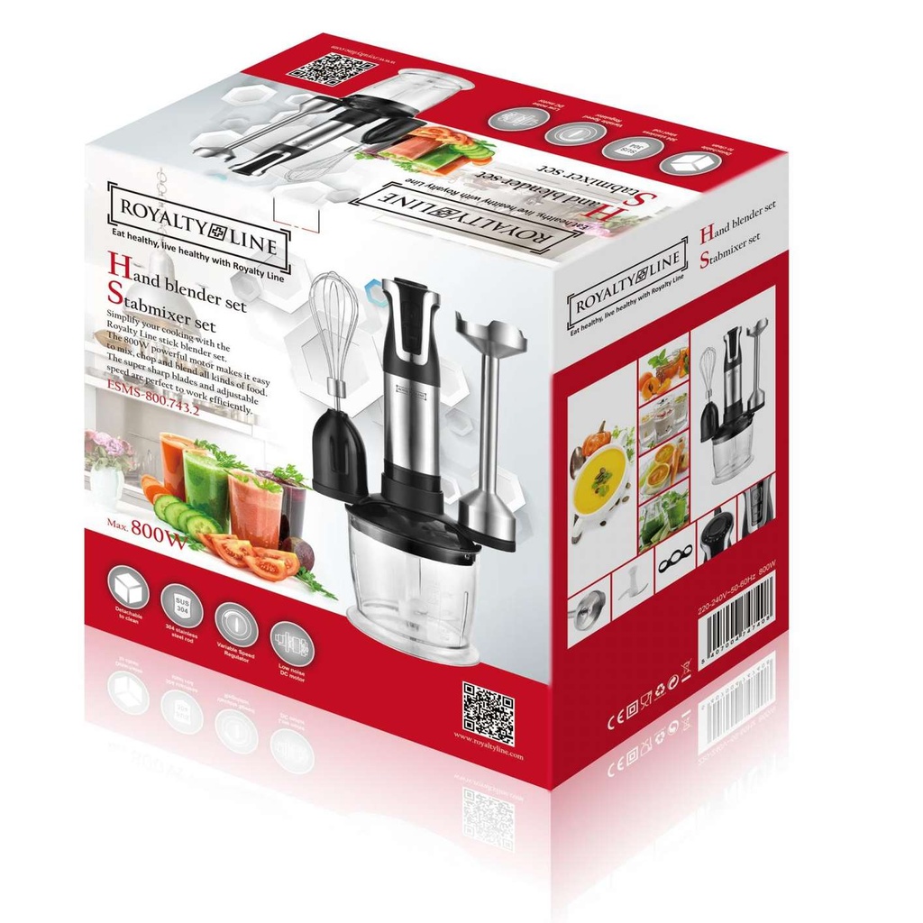 Royalty-Line-RL-ESMS800RED-2-Speed-3-in-1-Hand-Ble