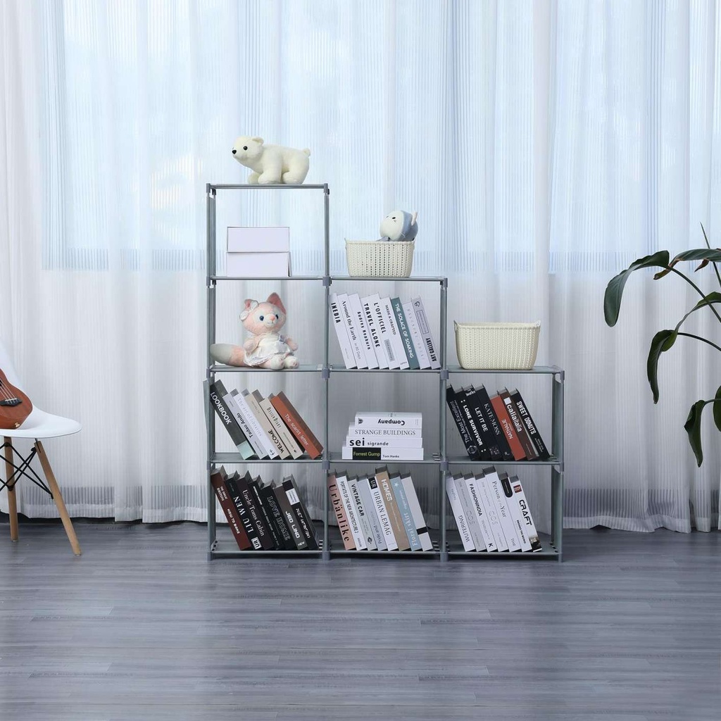 Herzberg-HG-03663-9-Layer-Staircase-Shelf-Book-Cab