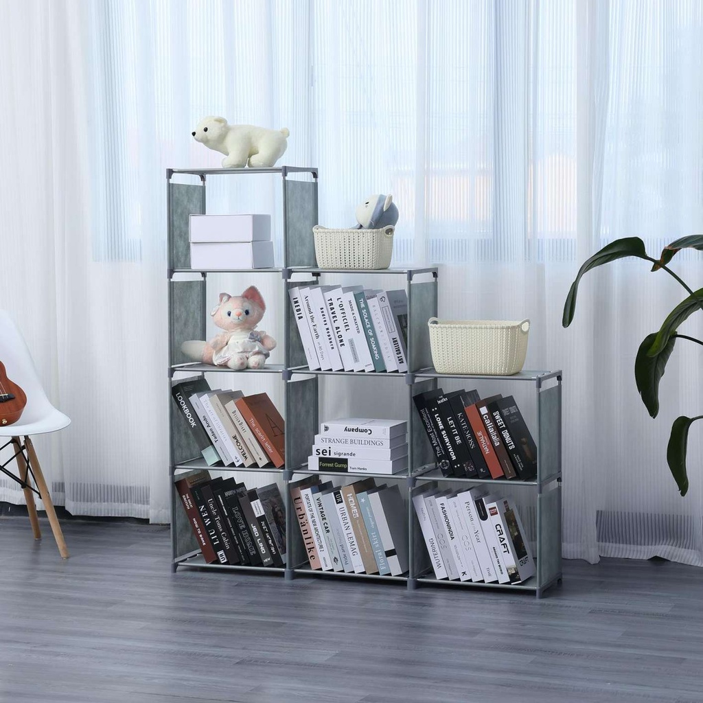 Herzberg-HG-03663-9-Layer-Staircase-Shelf-Book-Cab