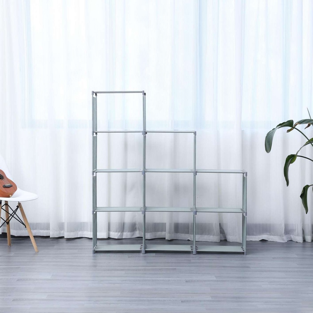 Herzberg-HG-03663-9-Layer-Staircase-Shelf-Book-Cab