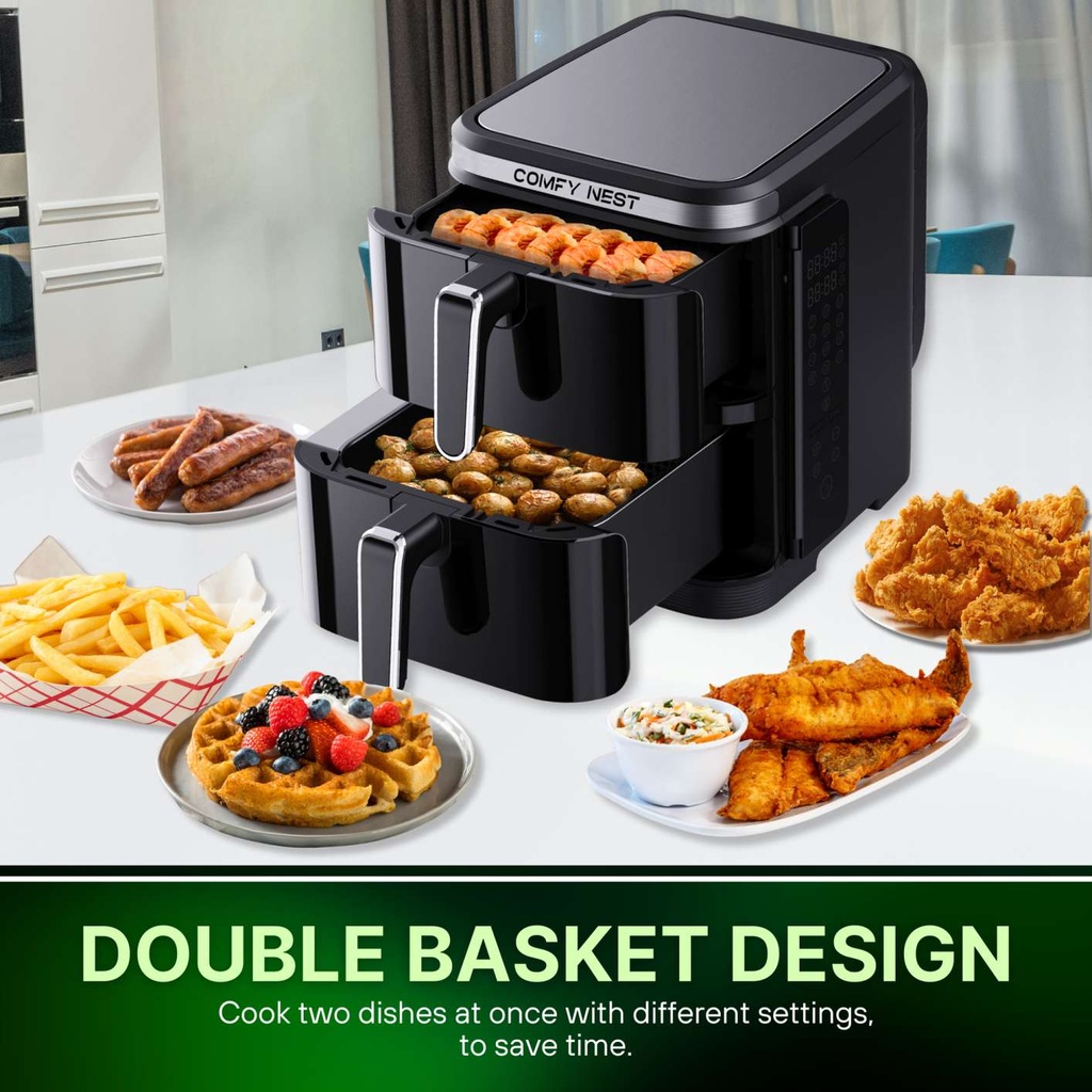 Comfy-Nest-CN-06177-Friteuse-a-Air-a-Double-Panier
