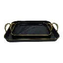 Rosenberg-RB02-6527B-2-Piece-Rectangular-Black-Serving-Tray-with-Gold-Handles-RB02-6527B.webp