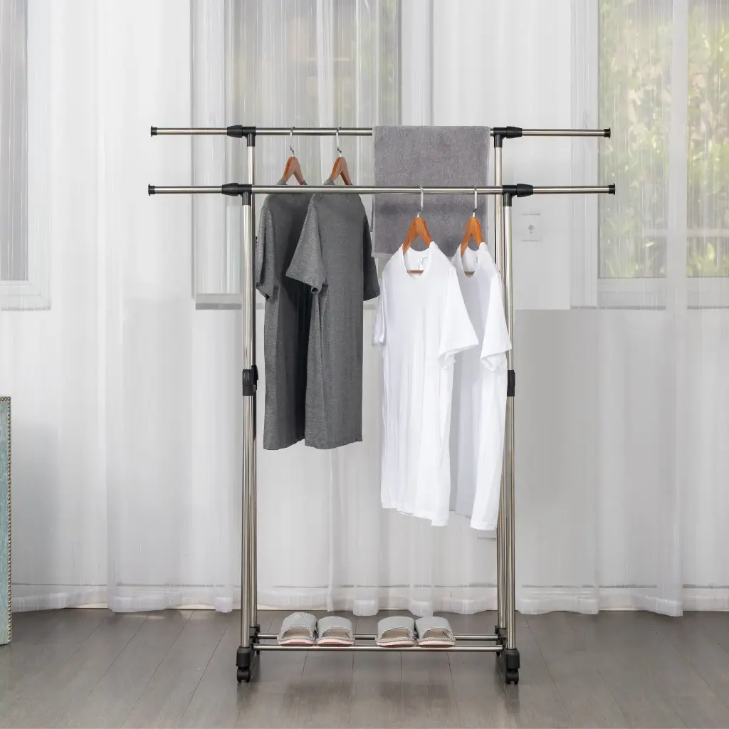 Herzberg-HG-03251-Porte-vetements-roulant-reglable-a-deux-tiges-HG-03251-2.webp