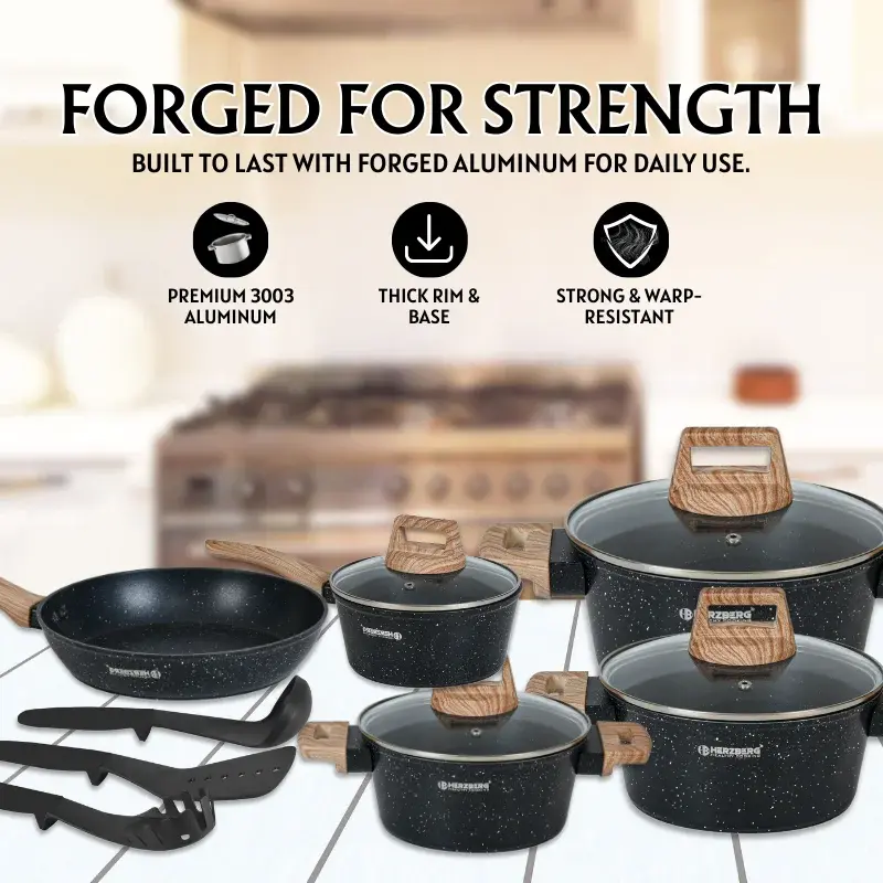 Herzberg-HG-WDMRB15-15-Pieces-Marble-Coated-with-Wood-Accent-Handle-Black-6.webp