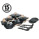 Herzberg-HG-WDMRB15-15-Pieces-Marble-Coated-with-Wood-Accent-Handle-Black-2.webp