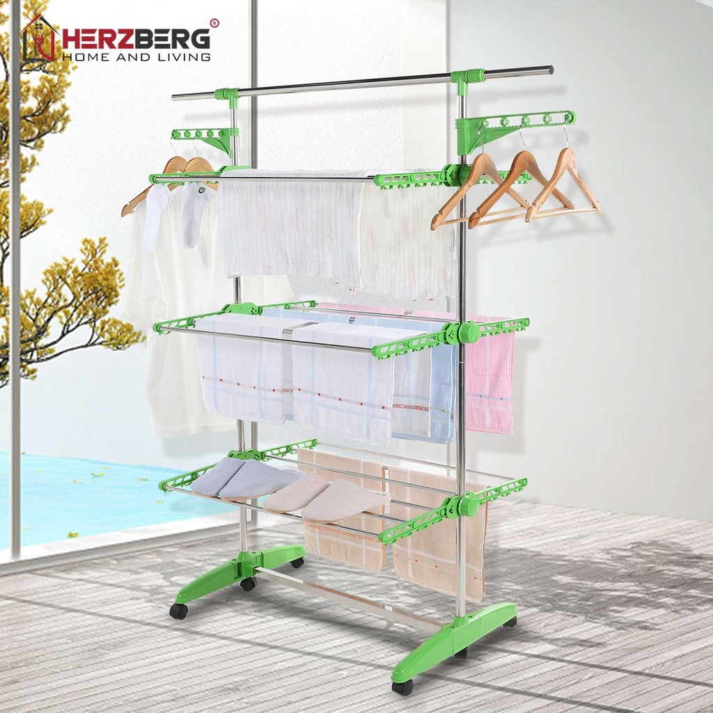 Herberg-HG-5015-Sechoir-a-linge-etendoir-pliable-H