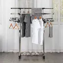 Herzberg-HG-03275-Porte-vetements-roulant-reglable-a-deux-tiges-avec-ailette-de-suspension-HG-03275-2.webp