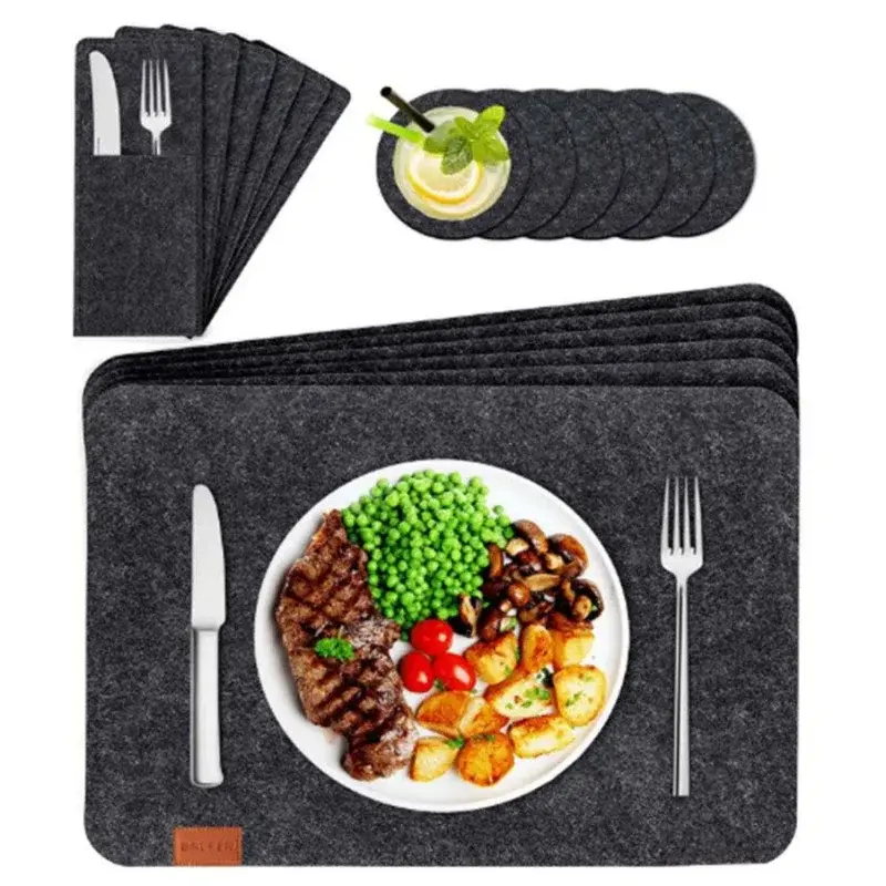 Herzberg-HG-04203-Set-de-20-Pieces-en-Feutre-Naturel-Pour-Table-de-Salle-a-Manger-Sac-a-Couverts-et-Sous-verre-HG-04203.webp