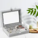 Herzberg-HG-05330-Velvet-Jewelry-Organizer-with-Glass-Lid-3-Grids-7-Ring-Slots-HG-05330-1.webp