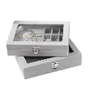 Herzberg-HG-05361-Organisateur-de-Bijoux-en-Velours-Avec-Couvercle-en-Verre-9-Grilles-7-Emplacements-Pour-Bagues-HG-053.webp