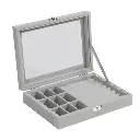 Herzberg-HG-05361-Velvet-Jewelry-Organizer-with-Glass-Lid-9-Grids-7-Ring-Slots-HG-05361-2.webp