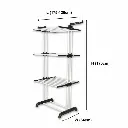Herzberg-HG-8034BW-Porte-vetements-mobile-plastique-noir-avec-tubes-blancs-HG-8034BW-2.webp