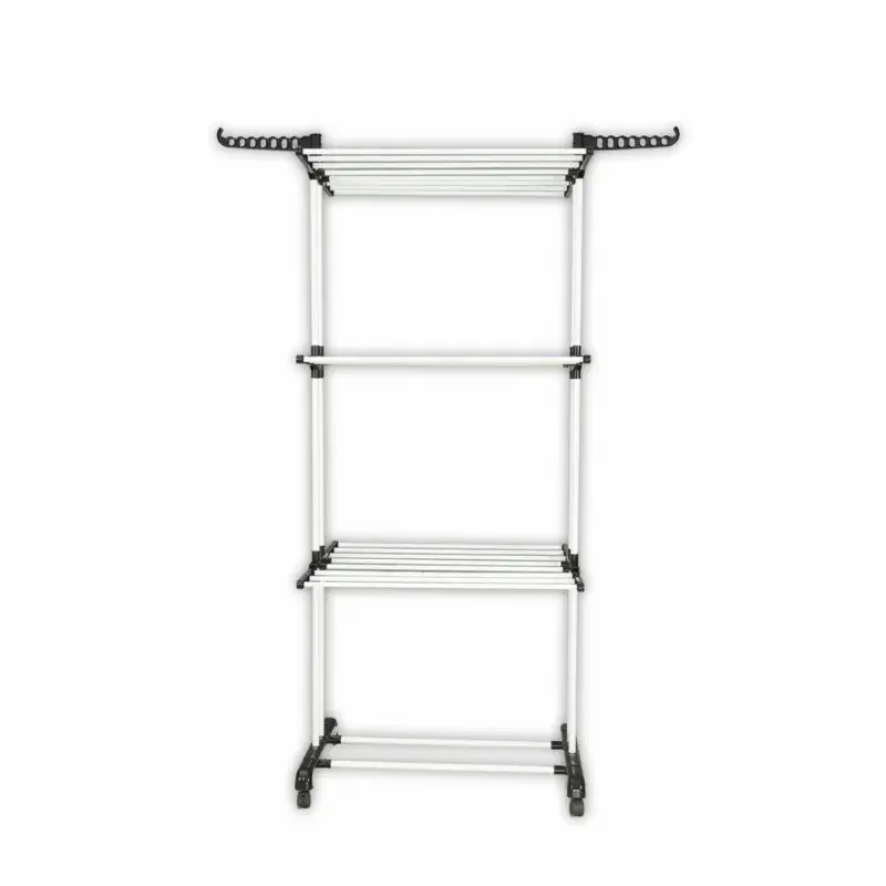 Herzberg-HG-8034BW-Porte-vetements-mobile-plastique-noir-avec-tubes-blancs-HG-8034BW-3.webp