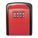 Herzberg HG-03817: New Smart Waterproof Keyless Safety Box - Red