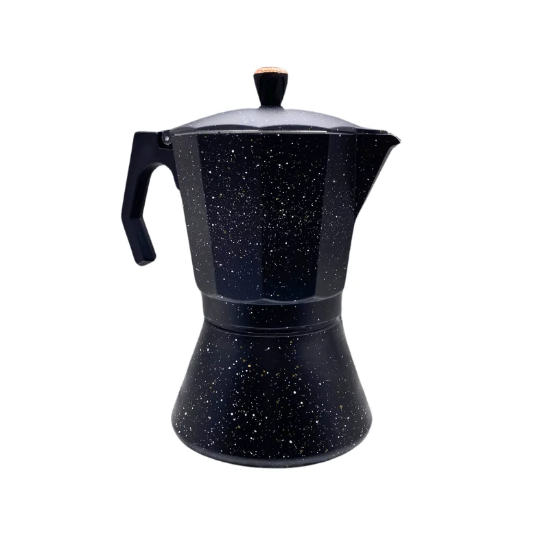 Eisenbach LSS03:  Aluminum Espresso Moka Pot Coffee Maker - 3 Cups