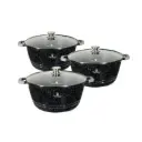 Neumann NM-3SM2: 12 Pieces Mable Coated Casserole Set  - 20/24/28 cm