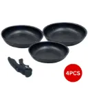 Neumann PRS3FPD: 4 Pieces Marble Coated Pan Set - 20/24/28cm