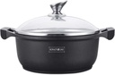 Royalty Line RL-BR34M: Marble Coated Shallow Casserole - 34cm