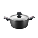 Royalty Line RL-FTN20: 20cm Die-Cast Greblon Marble Coated Casserole - 2L