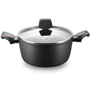 Royalty Line RL-FTN28: 28cm Die-Cast Greblon Marble Coated Casserole - 6L