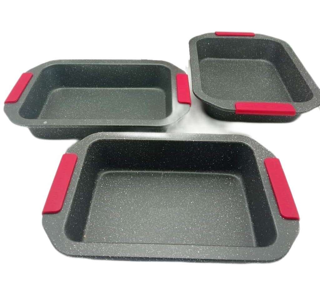 Platinum Cookware PL-CS1003S: 3-Piece Bake Pan Set