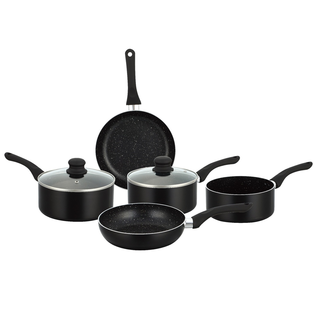 Herzberg 7 Pieces Non-Stick Stone Coated Cookware Set