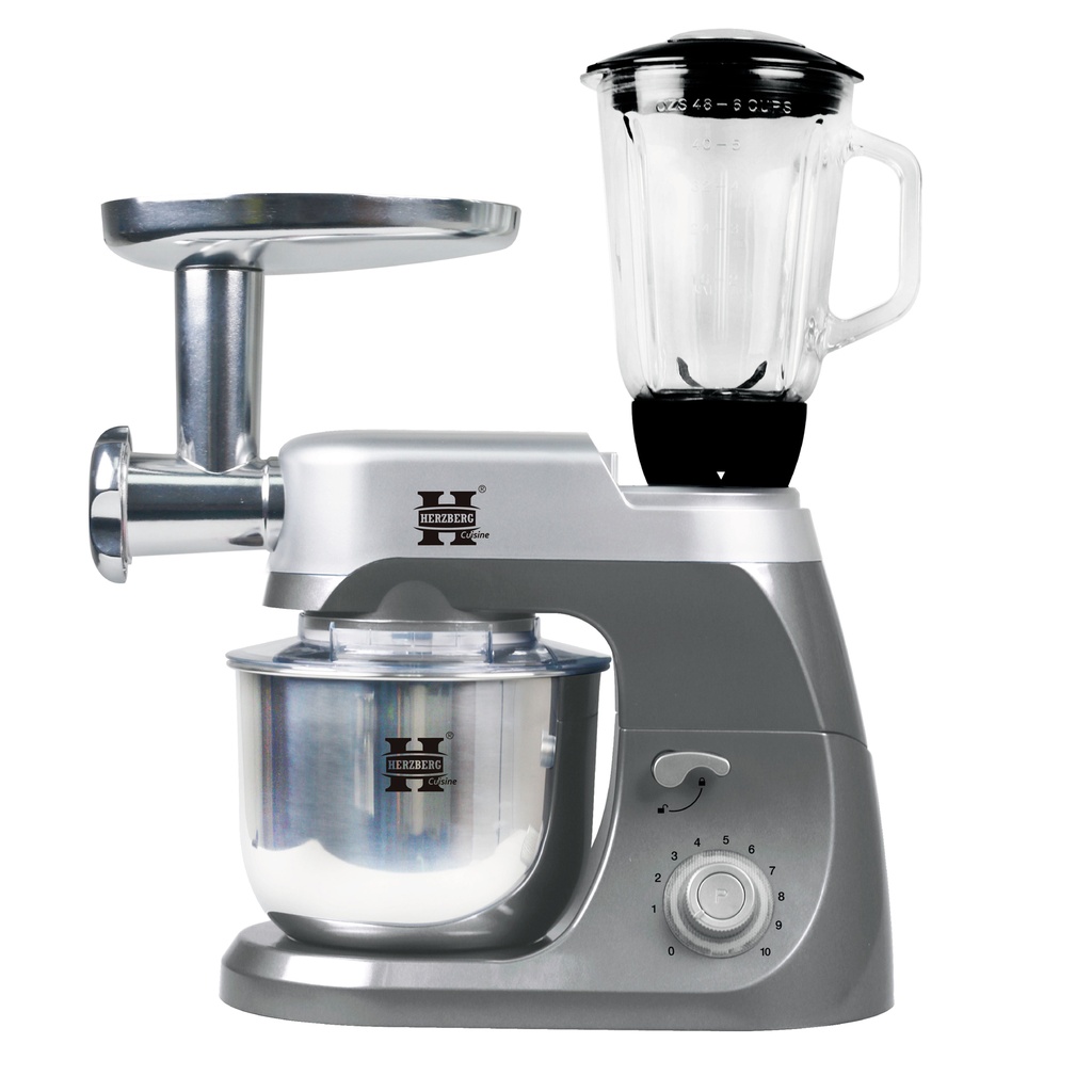 Herzberg HG-5029:3 in 1  800W Stand Mixer With Planetary Beating Action