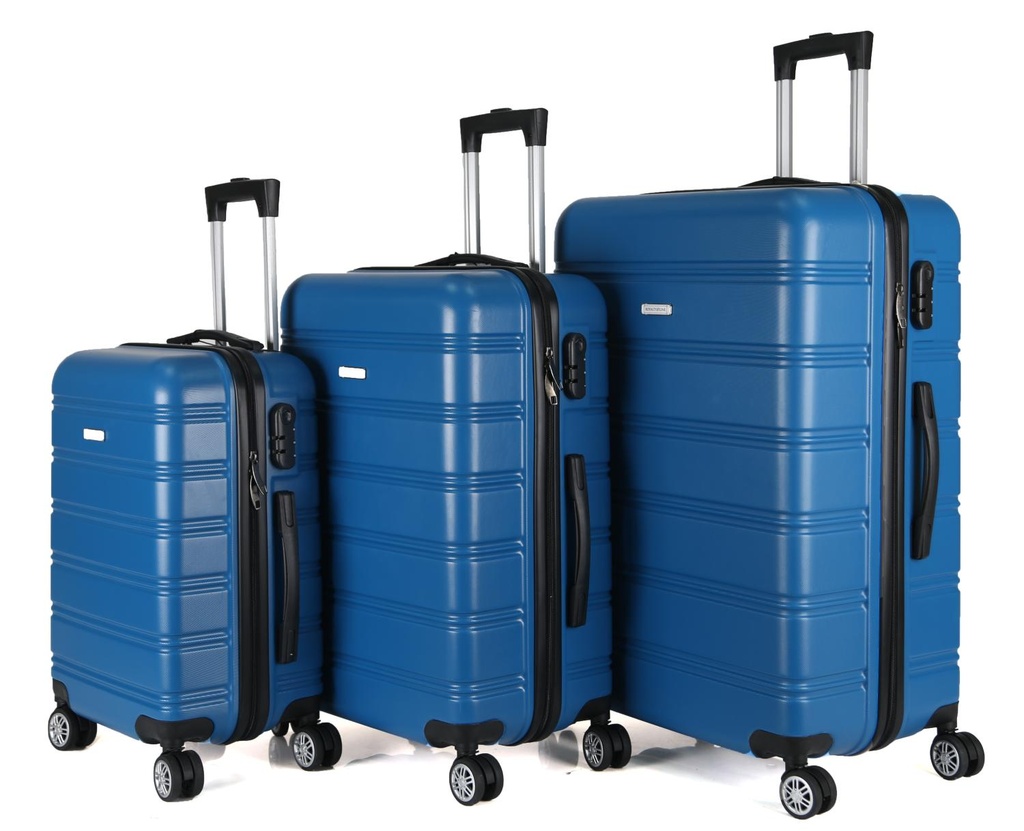Royalty Line RL-LTS18706: Set of 3 Heavy-Duty Travel Suitcases