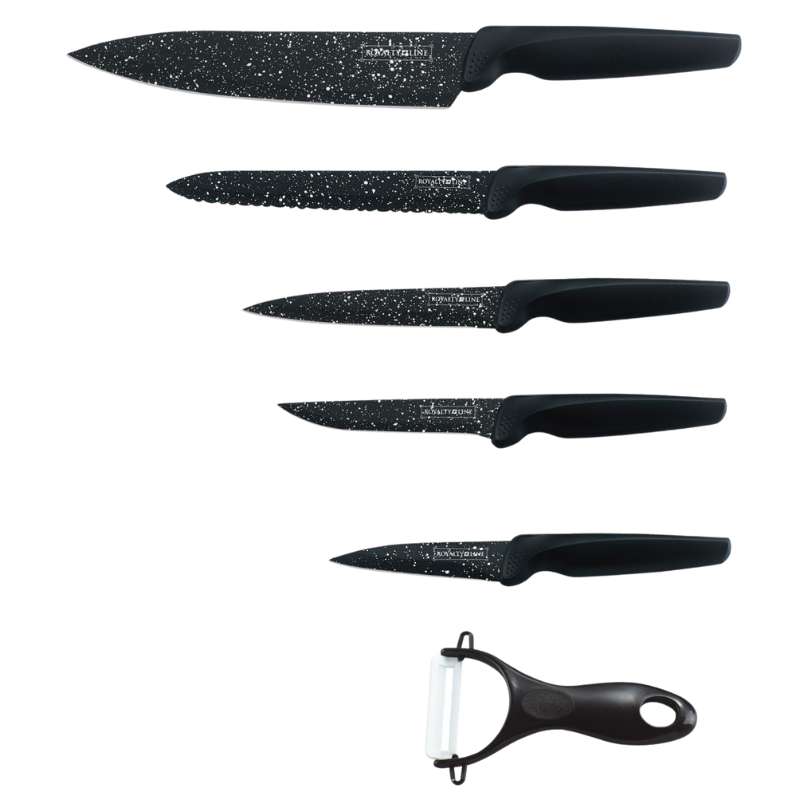 Royalty Line RL-MB5B: 6-Pieces Kitchen Knife Set
