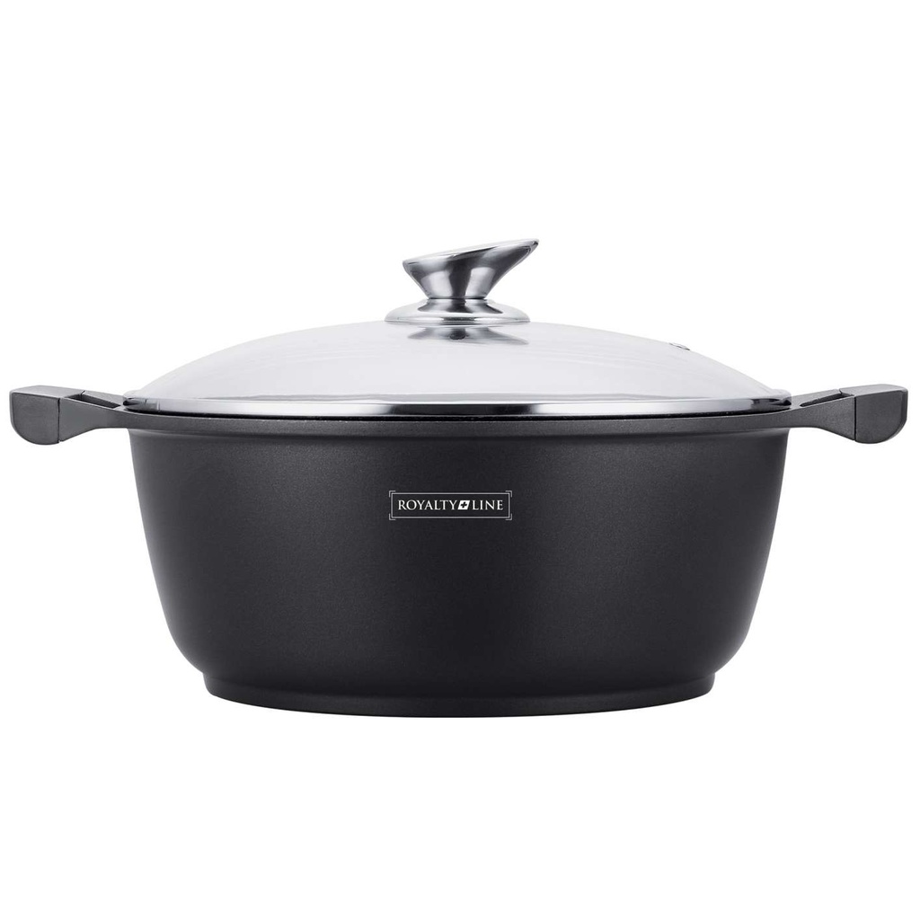 Royalty Line RL-BS24M: Marble Coated Cooking Pot & Casserole - 24cm